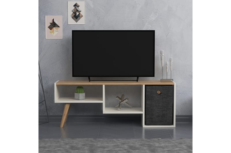 Andifli TV-Bord 121x45 cm - Hvid - TV-borde