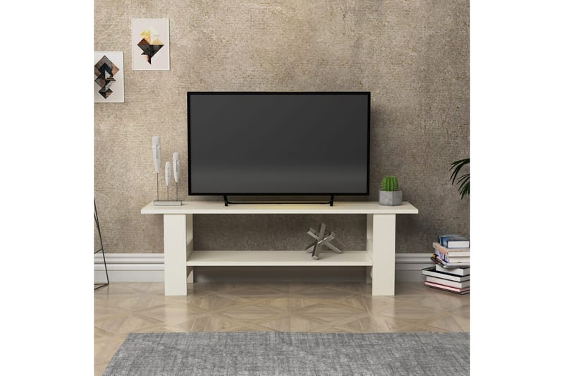 Andifli TV-Bord 125x40 cm - Hvid - TV-borde