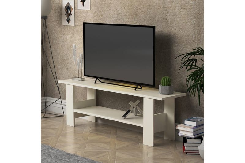 Andifli TV-Bord 125x40 cm - Hvid - TV-borde