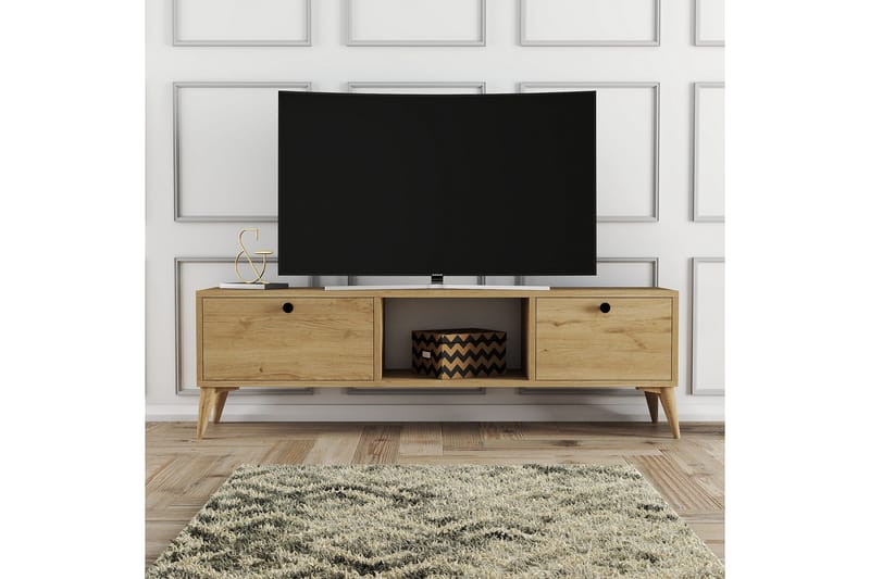 Andifli TV-Bord 138x42,6 cm - Brun - Møbler - TV borde & mediemøbler - TV-borde