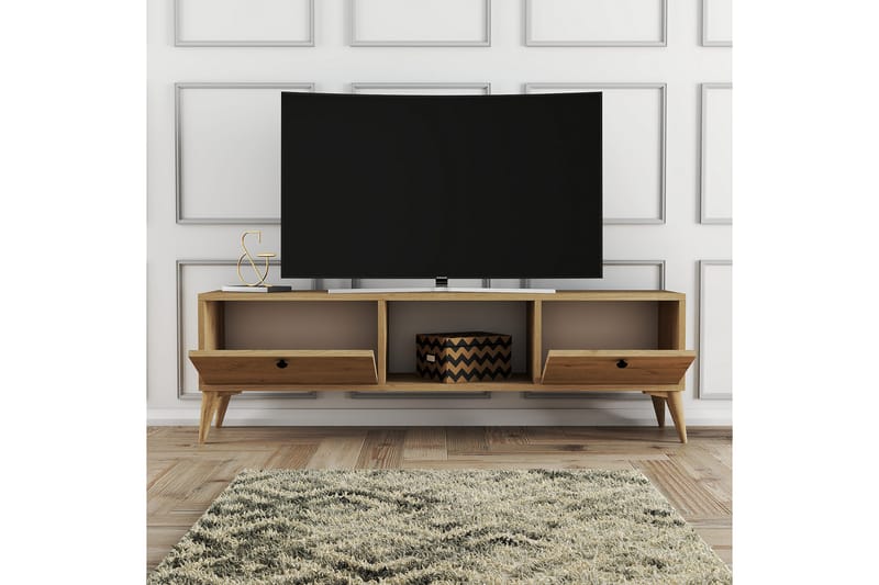 Andifli TV-Bord 138x42,6 cm - Brun - Møbler - TV borde & mediemøbler - TV-borde
