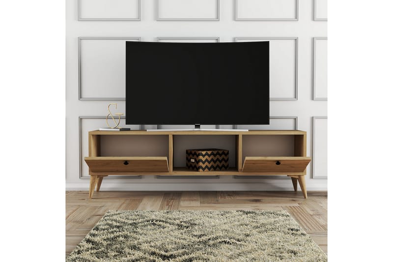 Andifli TV-Bord 138x42,6 cm - Brun - TV-borde