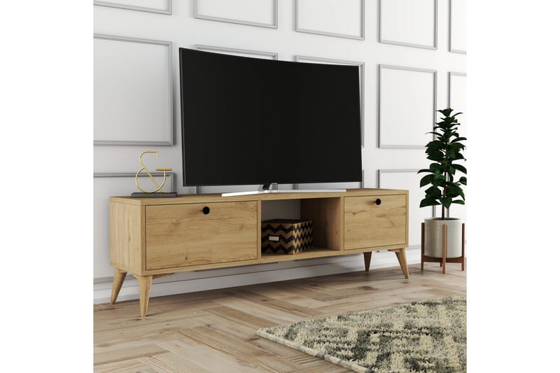 Andifli TV-Bord 138x42,6 cm - Brun - Møbler - TV borde & mediemøbler - TV-borde