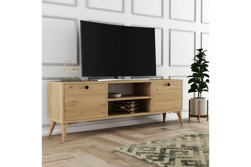 Andifli TV-Bord 138x42,6 cm - Brun - Møbler - TV borde & mediemøbler - TV-borde