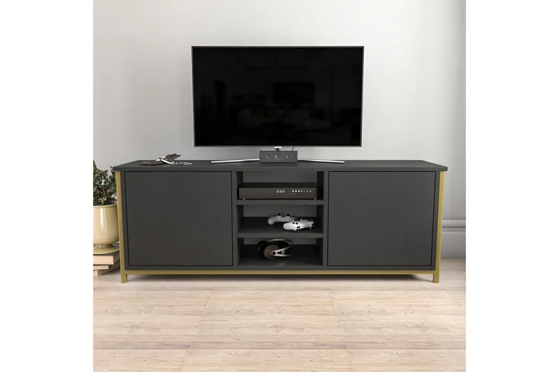 Andifli TV-Bord 140x50,8 cm - Guld - Møbler - TV borde & mediemøbler - TV-borde