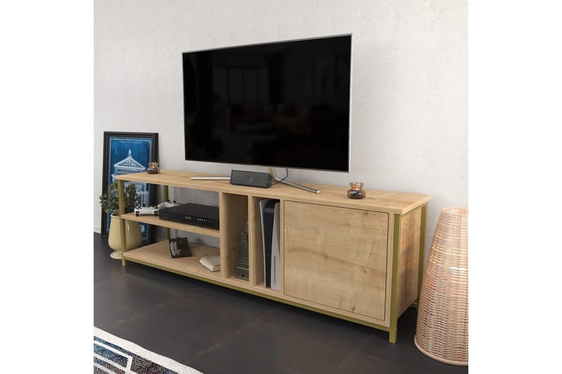 Andifli TV-Bord 140x50,8 cm - Guld - Møbler - TV borde & mediemøbler - TV-borde