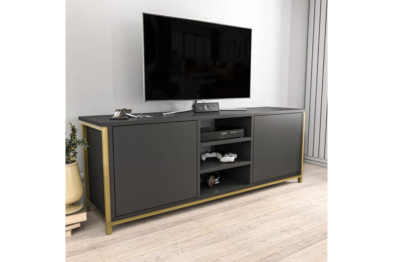 Andifli TV-Bord 140x50,8 cm - Guld - Møbler - TV borde & mediemøbler - TV-borde