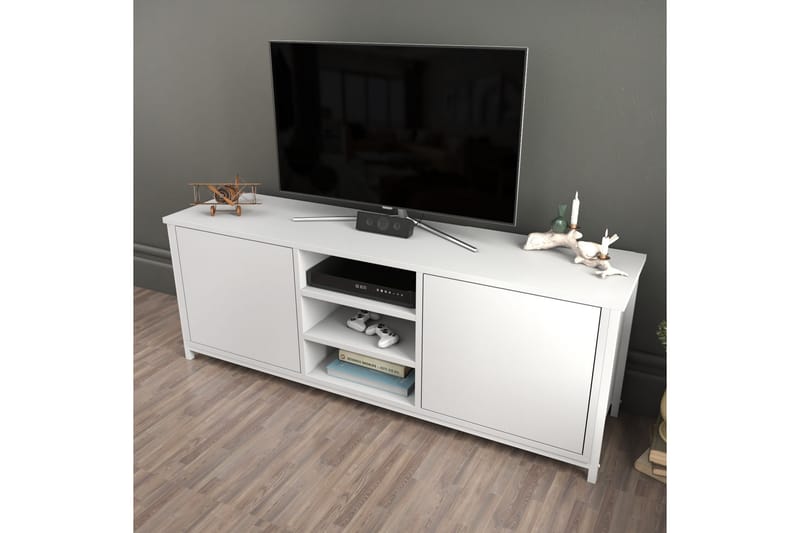 Andifli TV-Bord 140x50,8 cm - Hvid - Møbler - TV borde & mediemøbler - TV-borde