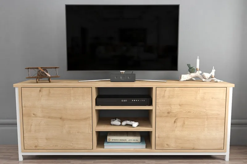 Andifli TV-Bord 140x50,8 cm - Hvid - Møbler - TV borde & mediemøbler - TV-borde