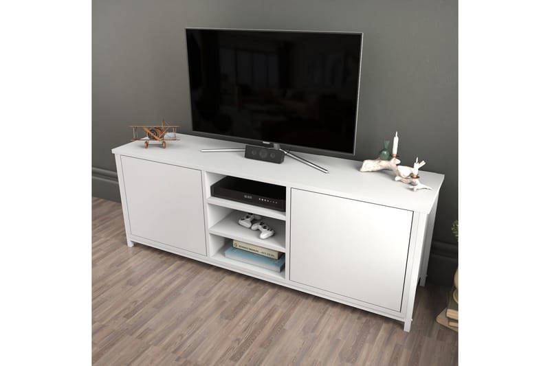 Andifli TV-Bord 140x50,8 cm - Hvid - Møbler - TV borde & mediemøbler - TV-borde