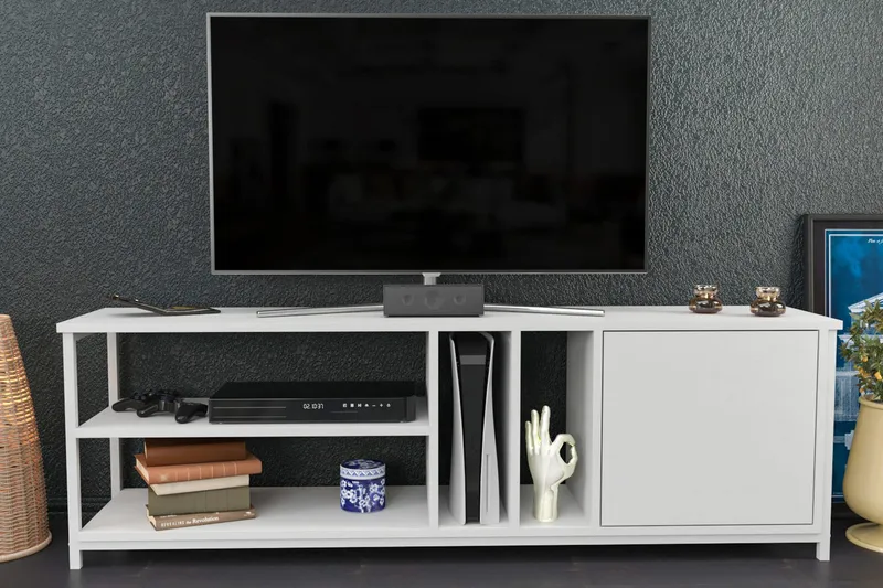 Andifli TV-Bord 140x50,8 cm - Hvid - Møbler - TV borde & mediemøbler - TV-borde