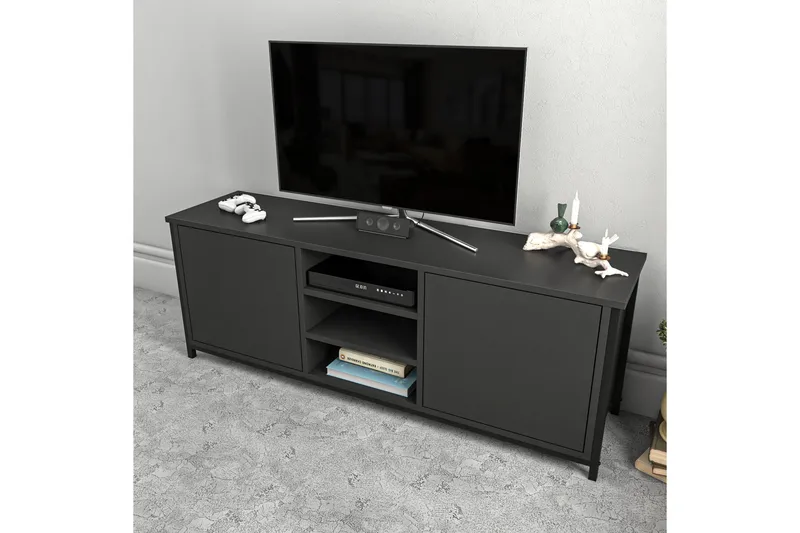 Andifli TV-Bord 140x50,8 cm - Sort - Møbler - TV borde & mediemøbler - TV-borde