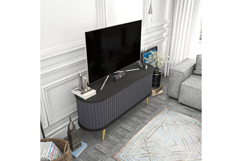 Andifli TV-Bord 140x64 cm - Sort - Møbler - TV borde & mediemøbler - TV-borde