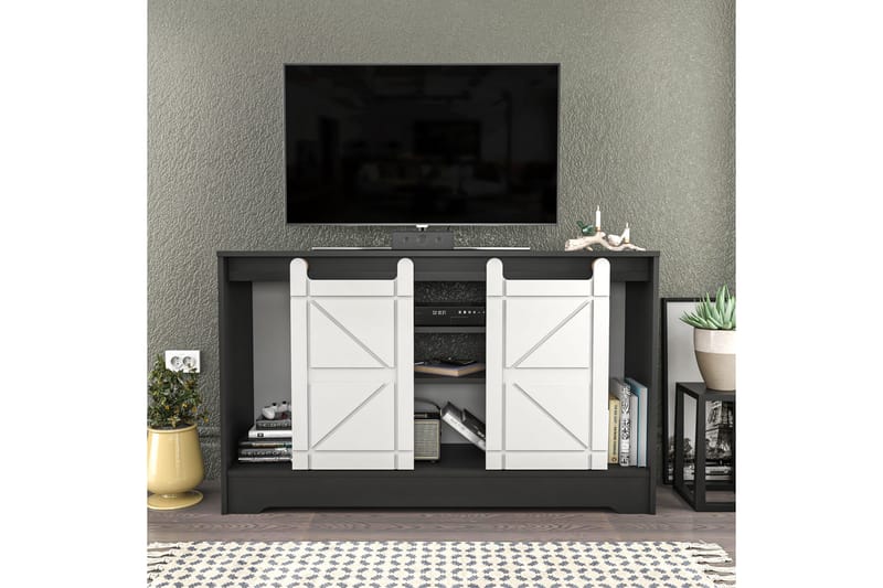Andifli TV-Bord 140x85 cm - Grå - Møbler - TV borde & mediemøbler - TV-borde