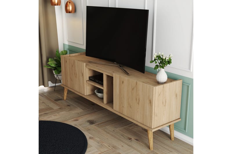 Andifli TV-Bord 150x52 cm - Brun - Møbler - TV borde & mediemøbler - TV-borde