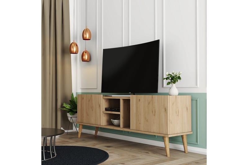 Andifli TV-Bord 150x52 cm - Brun - Møbler - TV borde & mediemøbler - TV-borde