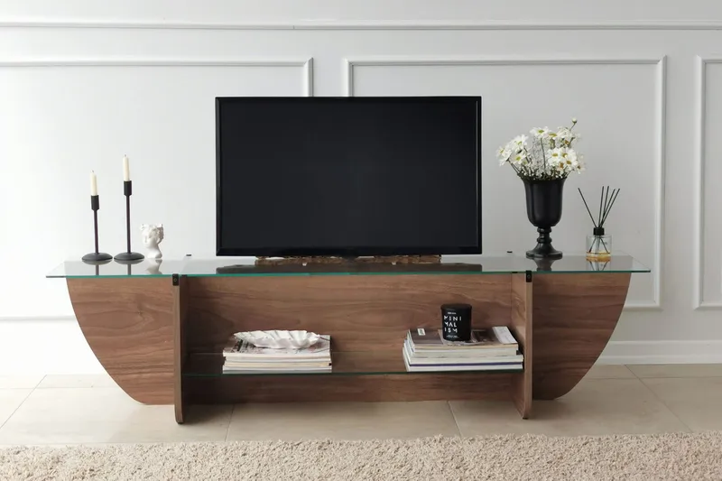 Andifli TV-Bord 158x40 cm - Brun - Møbler - TV borde & mediemøbler - TV-borde