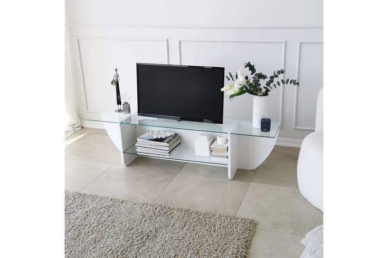 Andifli TV-Bord 158x40 cm - Hvid - Møbler - TV borde & mediemøbler - TV-borde