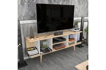 Andifli TV-bord 160 cm med Opbevaring i Træ med Plastben - Beige - Møbler - TV borde & mediemøbler - TV-borde