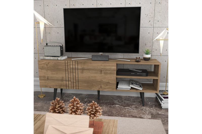Andifli TV-Bord 160x38,6 cm - Brun - TV-borde