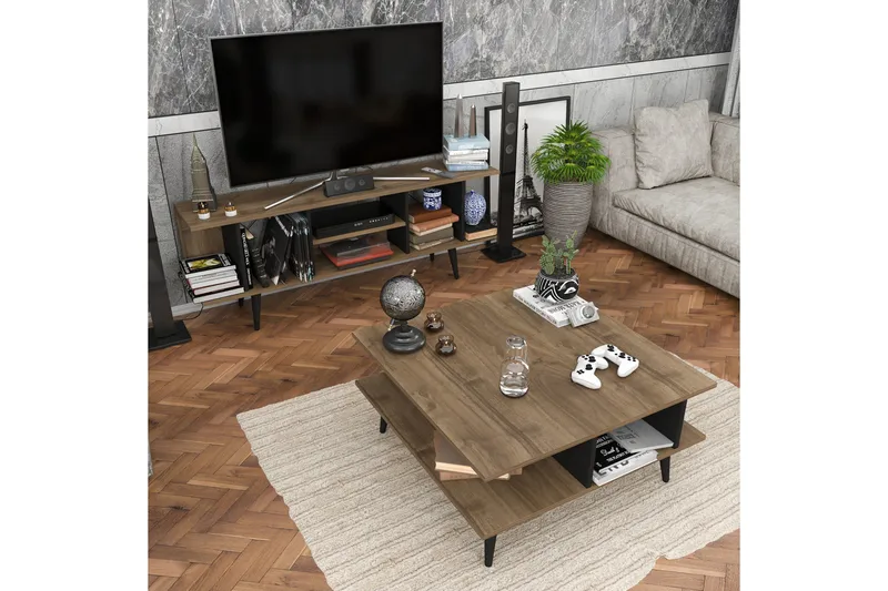 Andifli TV-Bord 160x38,6 cm - Brun - Møbler - TV borde & mediemøbler - TV-borde