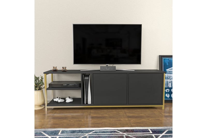 Andifli TV-Bord 160x50,8 cm - Antracit - Møbler - TV borde & mediemøbler - TV-borde