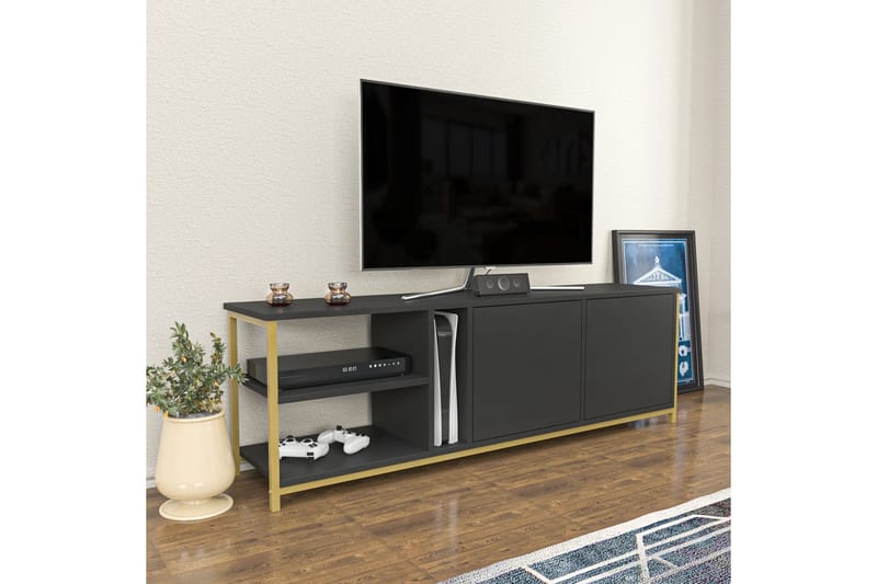 Andifli TV-Bord 160x50,8 cm - Antracit - TV-borde