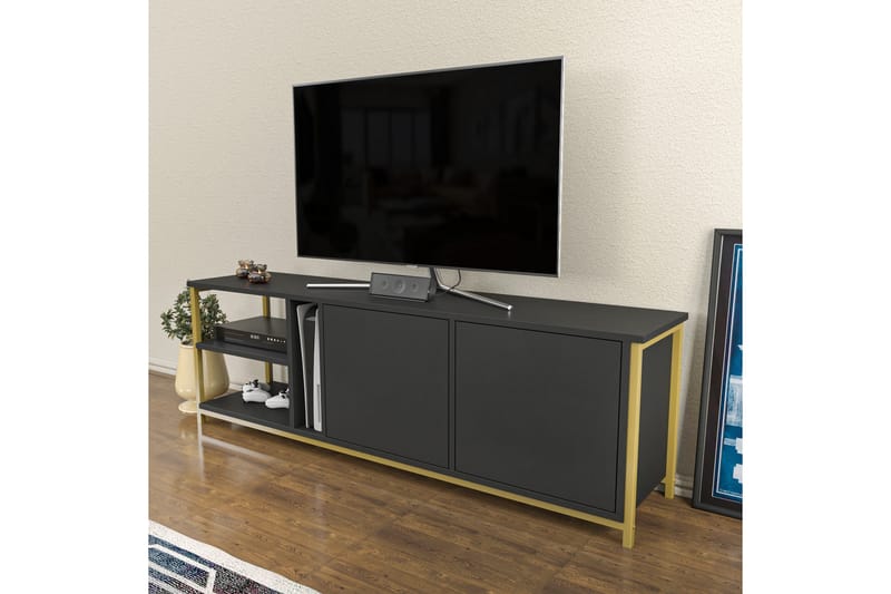 Andifli TV-Bord 160x50,8 cm - Antracit - TV-borde