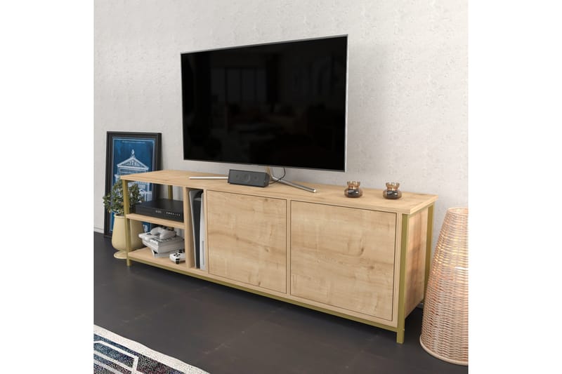 Andifli TV-Bord 160x50,8 cm - Brun - Møbler - TV borde & mediemøbler - TV-borde