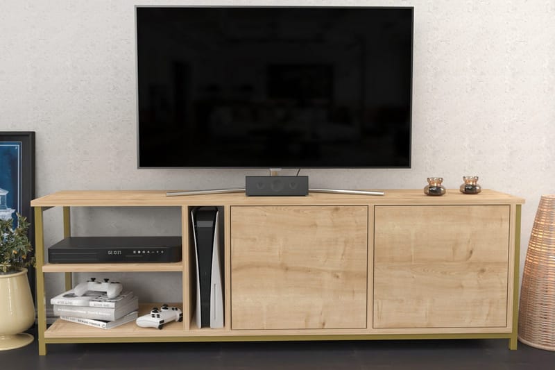 Andifli TV-Bord 160x50,8 cm - Brun - Møbler - TV borde & mediemøbler - TV-borde