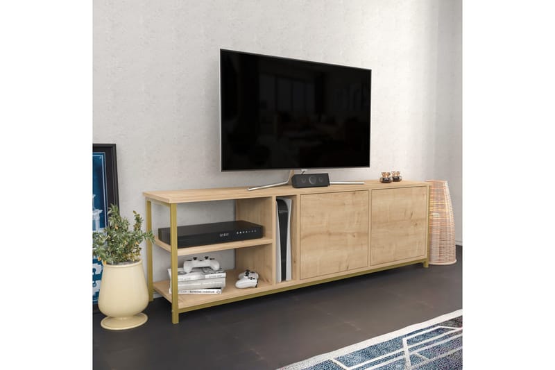 Andifli TV-Bord 160x50,8 cm - Brun - Møbler - TV borde & mediemøbler - TV-borde