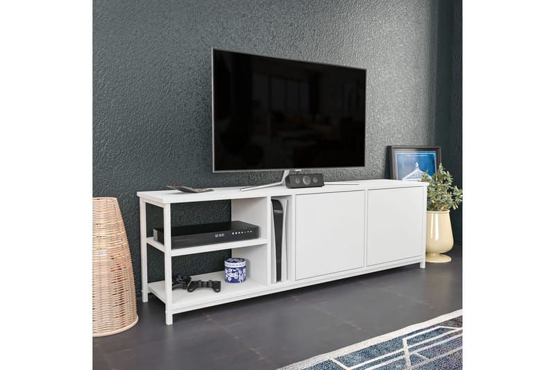 Andifli TV-Bord 160x50,8 cm - Hvid - Møbler - TV borde & mediemøbler - TV-borde