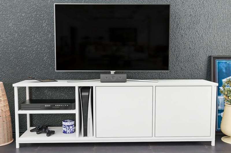 Andifli TV-Bord 160x50,8 cm - Hvid - TV-borde