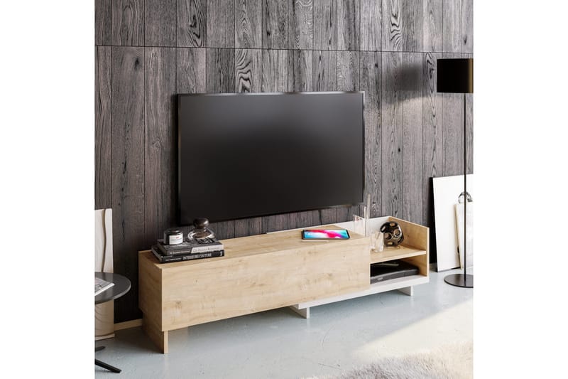 Andifli TV-Bord 165x41 cm - Hvid - Møbler - TV borde & mediemøbler - TV-borde