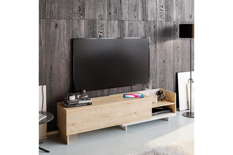 Andifli TV-Bord 165x41 cm - Hvid - TV-borde