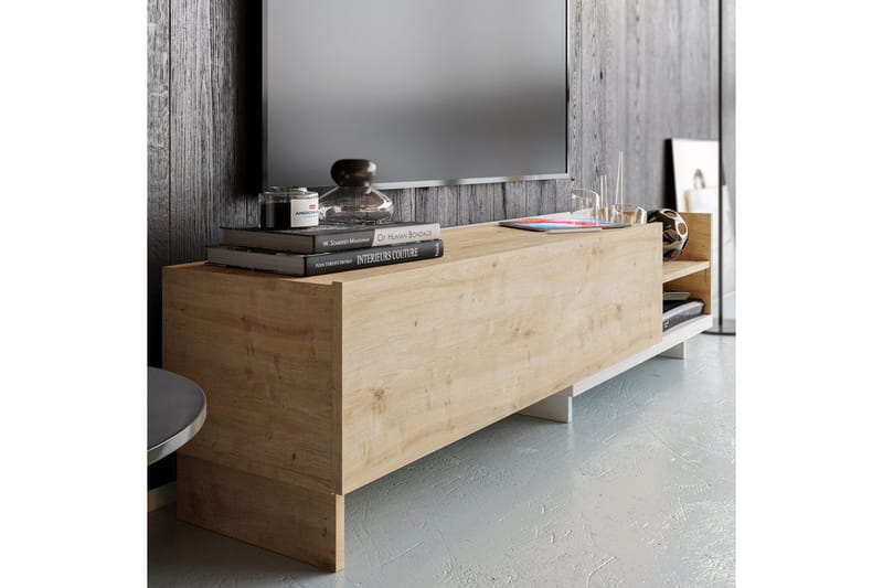 Andifli TV-Bord 165x41 cm - Hvid - Møbler - TV borde & mediemøbler - TV-borde