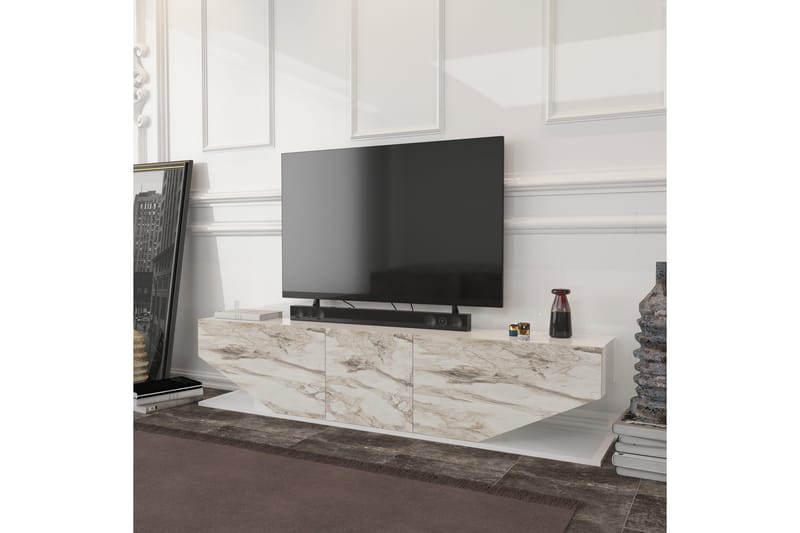 Andifli TV-Bord 180x45 cm - Hvid - TV-borde