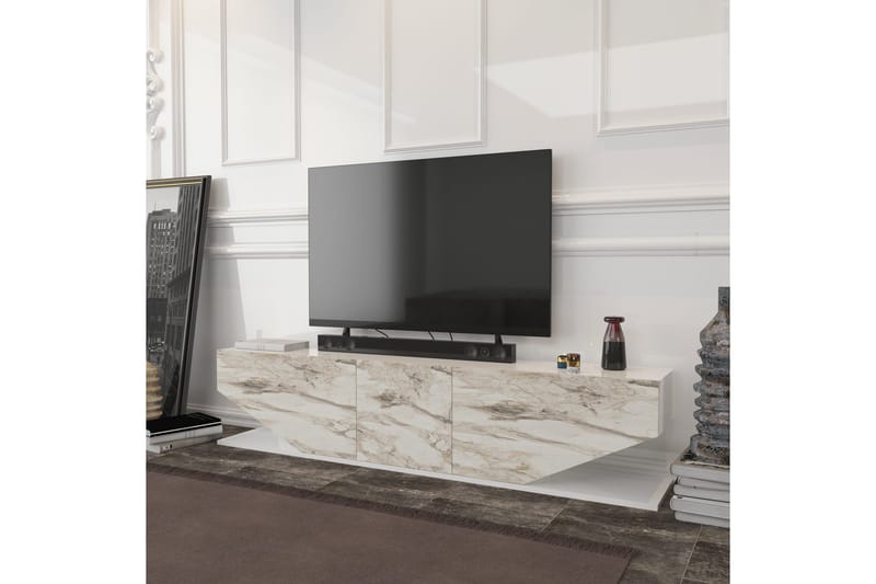 Andifli TV-Bord 180x45 cm - Hvid - Møbler - TV borde & mediemøbler - TV-borde