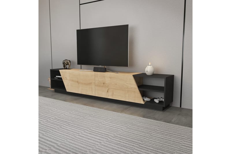 Andifli TV-Bord 240x47,4 cm - Antracit - TV-borde