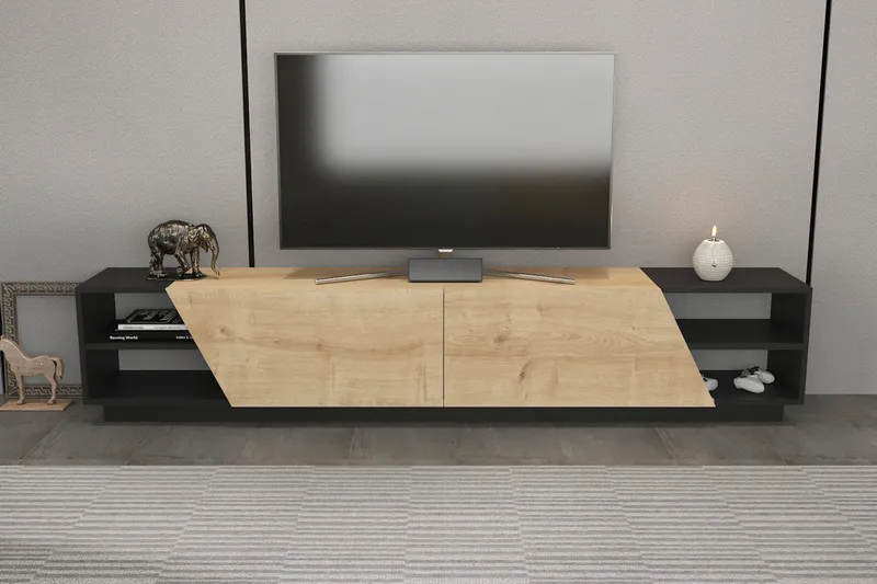 Andifli TV-Bord 240x47,4 cm - Antracit - Møbler - TV borde & mediemøbler - TV-borde