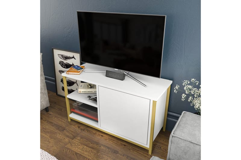 Andifli TV-Bord 89,6x50,8 cm - Guld - Møbler - TV borde & mediemøbler - TV-borde