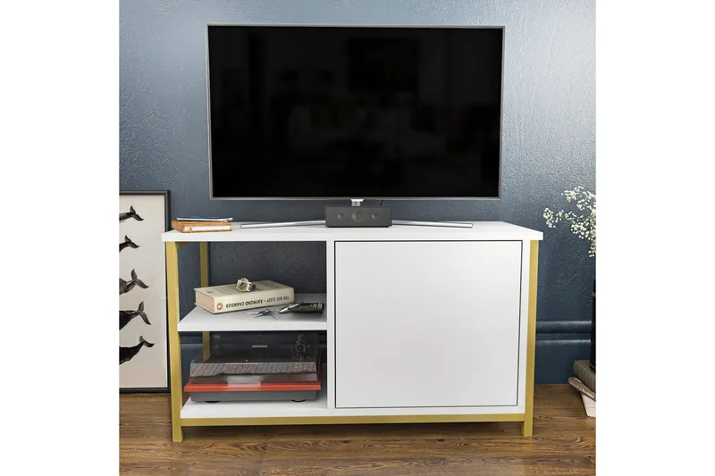 Andifli TV-Bord 89,6x50,8 cm - Guld - Møbler - TV borde & mediemøbler - TV-borde