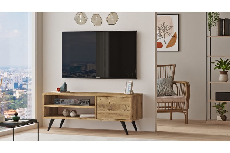 Aniza TV-Bord 110 cm - Natur - Møbler - TV borde & mediemøbler - TV-borde