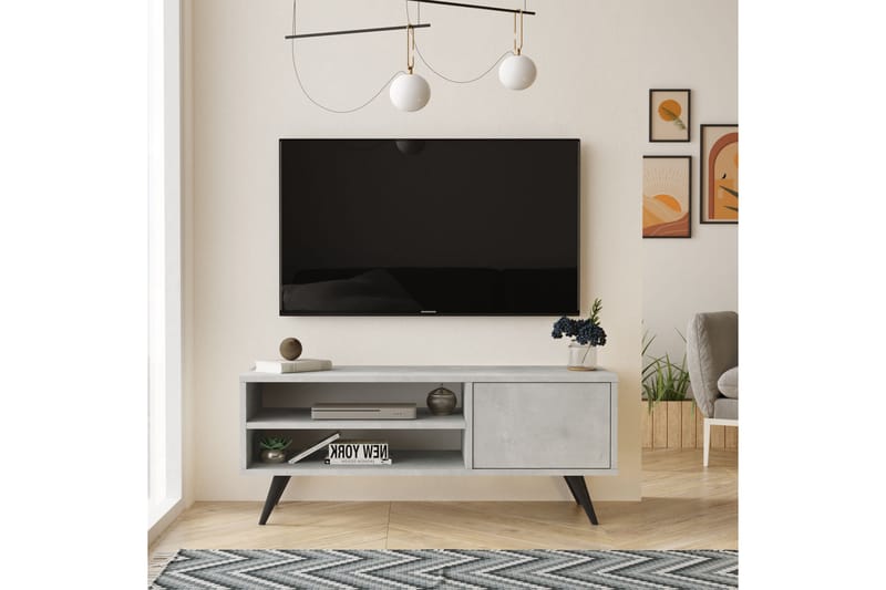 Aniza TV-Bord 110 cm - Stengrå - TV-borde