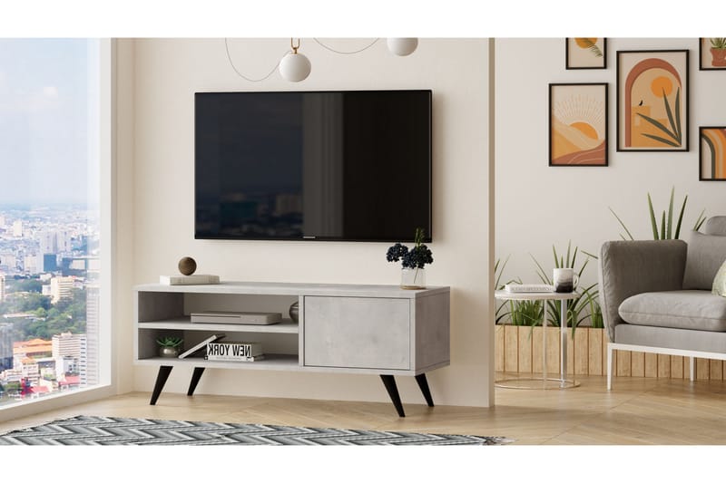 Aniza TV-Bord 110 cm - Stengrå - TV-borde