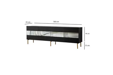 Arioch TV-Bord 180 cm - Grå - Møbler - TV borde & mediemøbler - TV-borde