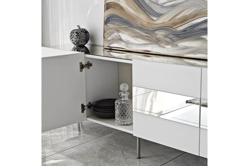 Arioch TV-Bord 180 cm - Sølv - Møbler - TV borde & mediemøbler - TV-borde