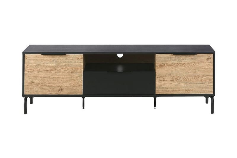 Arkley TV-bord 160x41 cm - Sort/Lysebrun - Møbler - TV borde & mediemøbler - TV-borde