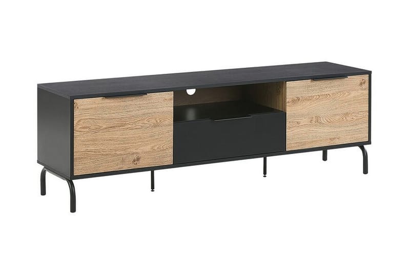 Arkley TV-bord 160x41 cm - Sort/Lysebrun - Møbler - TV borde & mediemøbler - TV-borde