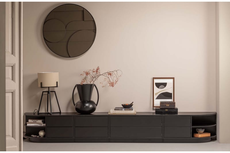 Arteksio TV-bord 78 cm Højre - Kulsort - Møbler - TV borde & mediemøbler - TV-borde